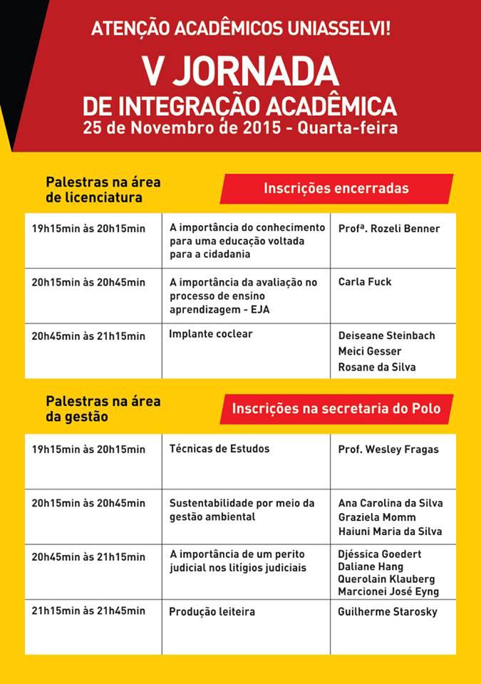 Atenção Acadêmicos Uniasselvi!