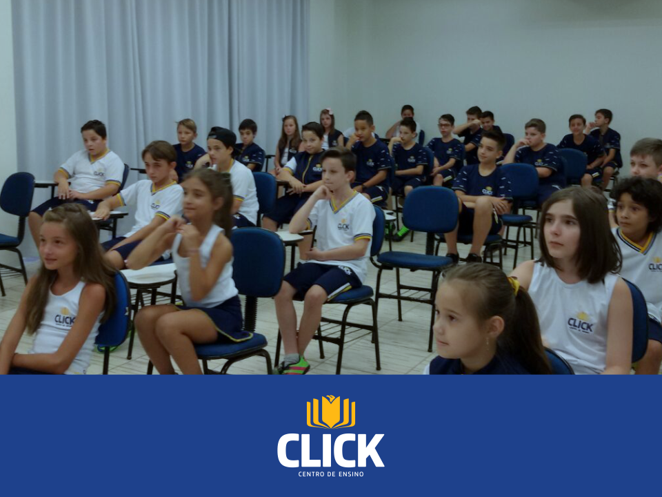 Início das aulas do Ensino Fundamental da Click - Centro de Ensino