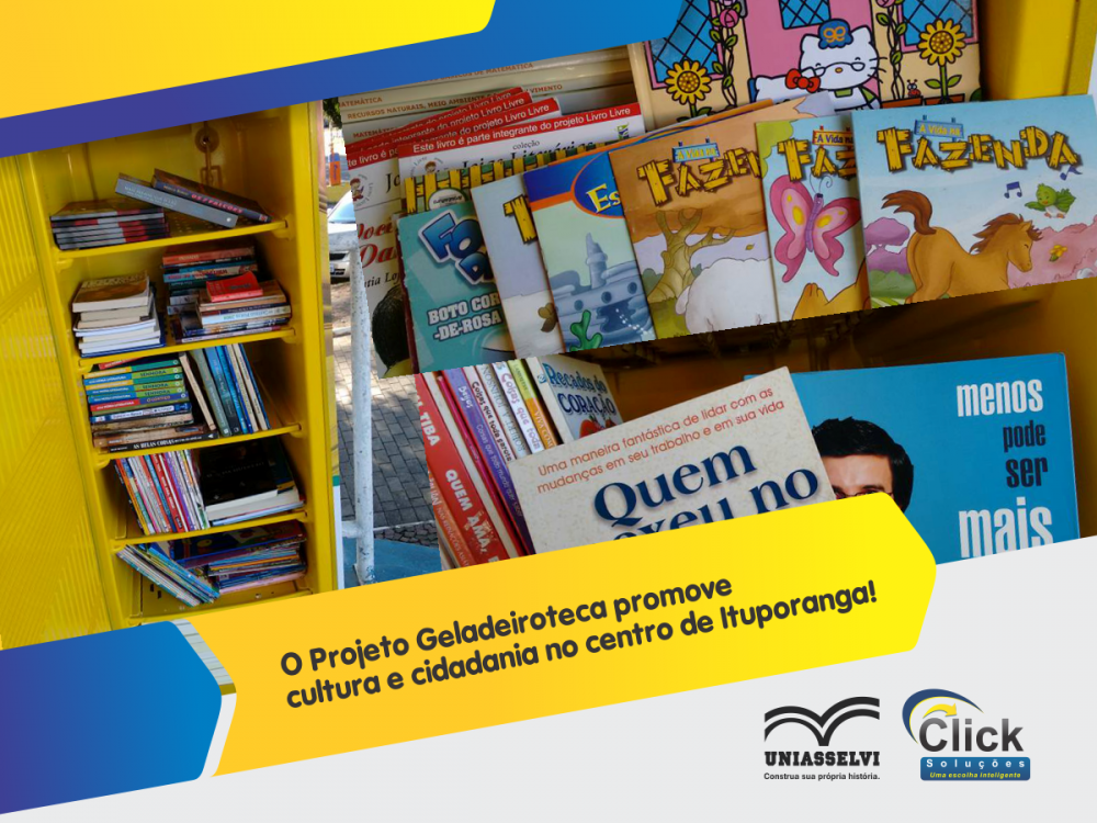 O Projeto Geladeiroteca promove cultura e cidadania no centro de Ituporanga!