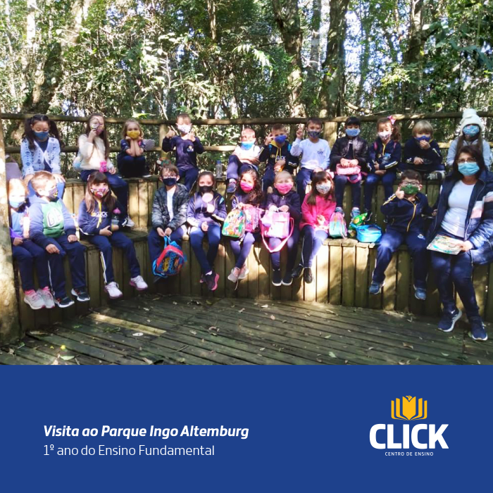 Alunos do primeiro ano realizam visita ao Parque Ingo Altemburg.