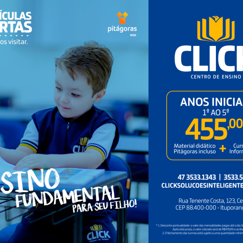Garanta a melhor educação para o seu filho