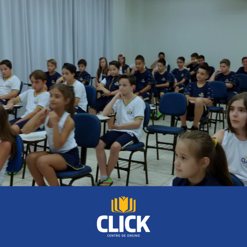 Início das aulas do Ensino Fundamental da Click - Centro de Ensino