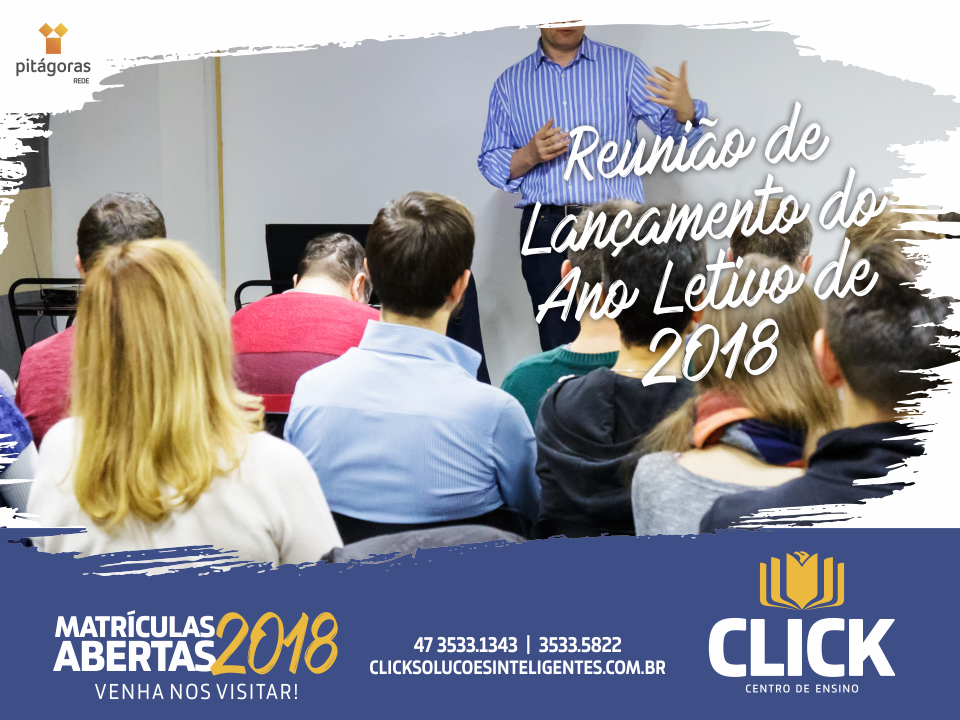 Reunião de lançamento do ano letivo de 2018